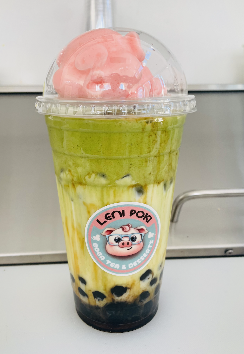 Brown Sugar Matcha Milk Tea